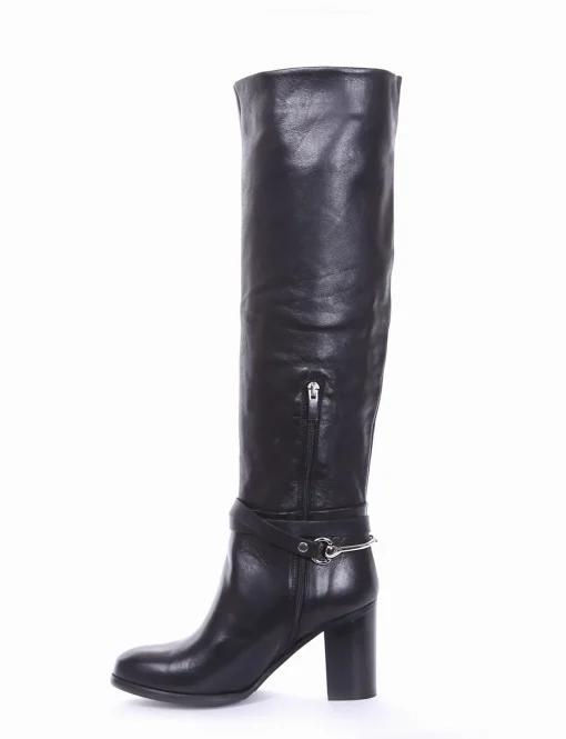 stivale tacco 7 cm nero
