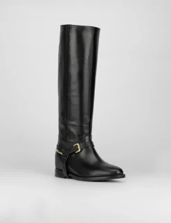 Stivale tacco 3 cm nero