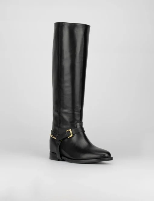 Stivale tacco 3 cm nero