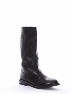 stivale tacco 2 cm nero