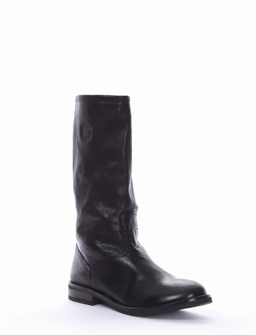 stivale tacco 2 cm nero