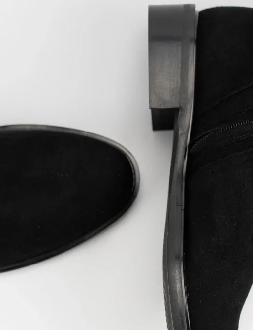 Stivale tacco 3 cm nero