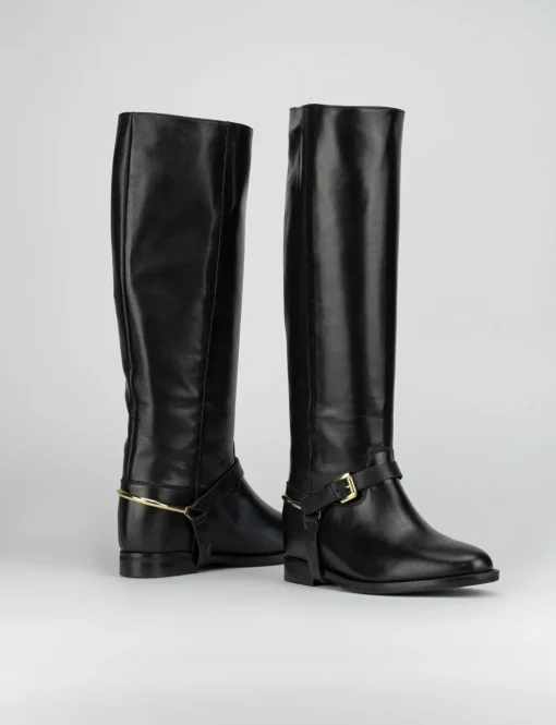 Stivale tacco 3 cm nero