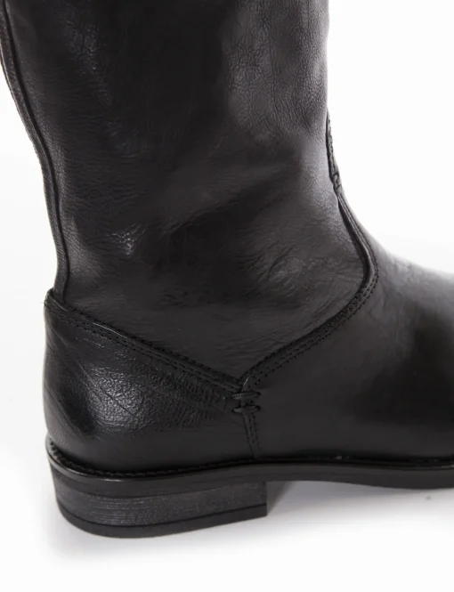 stivale tacco 2 cm nero