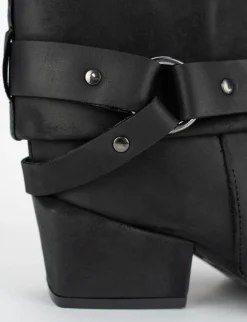Stivale tacco 5 cm nero