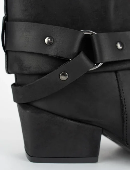 Stivale tacco 5 cm nero