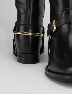 Stivale tacco 3 cm nero