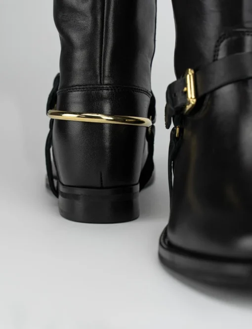 Stivale tacco 3 cm nero
