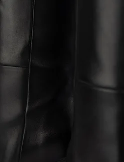 Stivale tacco 9 cm nero pelle