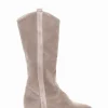 stivale tacco 2 cm tortora