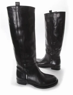 Stivale tacco 2cm nero