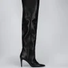 Stivale tacco 9cm nero pelle