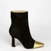 Stivale tronchetto tacco 9 cm nero