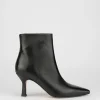 Stivale tronchetto tacco 7 cm nero