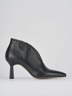 Stivale tronchetto tacco 6 cm nero pelle
