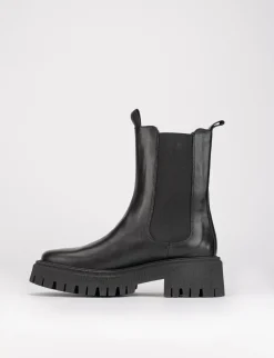 Stivale tronchetto tacco 3 cm nero