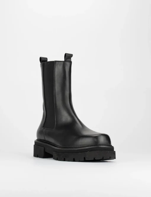 Stivale tronchetto tacco 3 cm nero