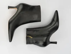 Stivale tronchetto tacco 7 cm nero