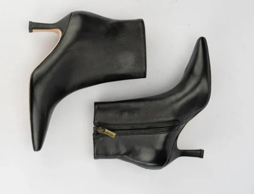 Stivale tronchetto tacco 7 cm nero