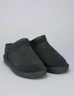 Stivaletti tacco 1cm camoscio grigio