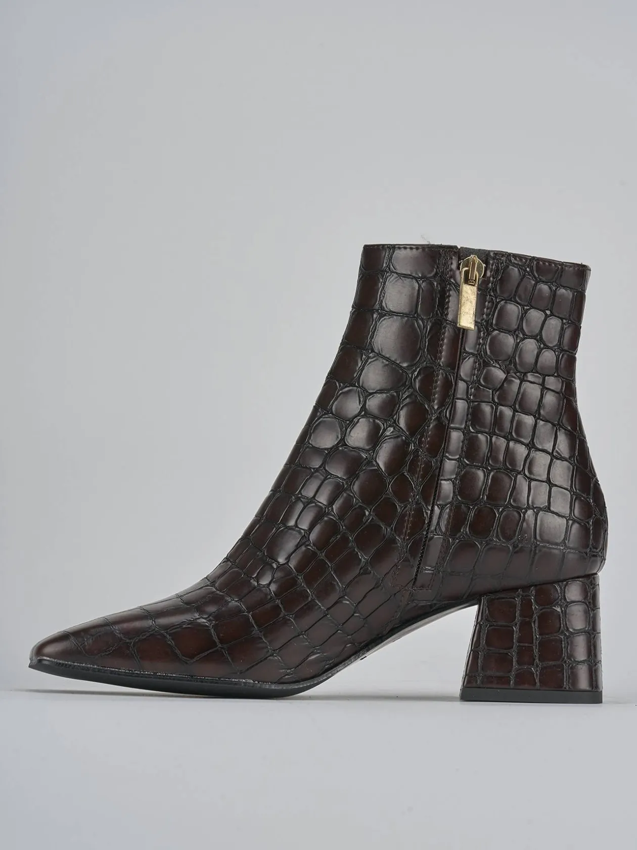 Stivaletti tacco 6cm cocco testa