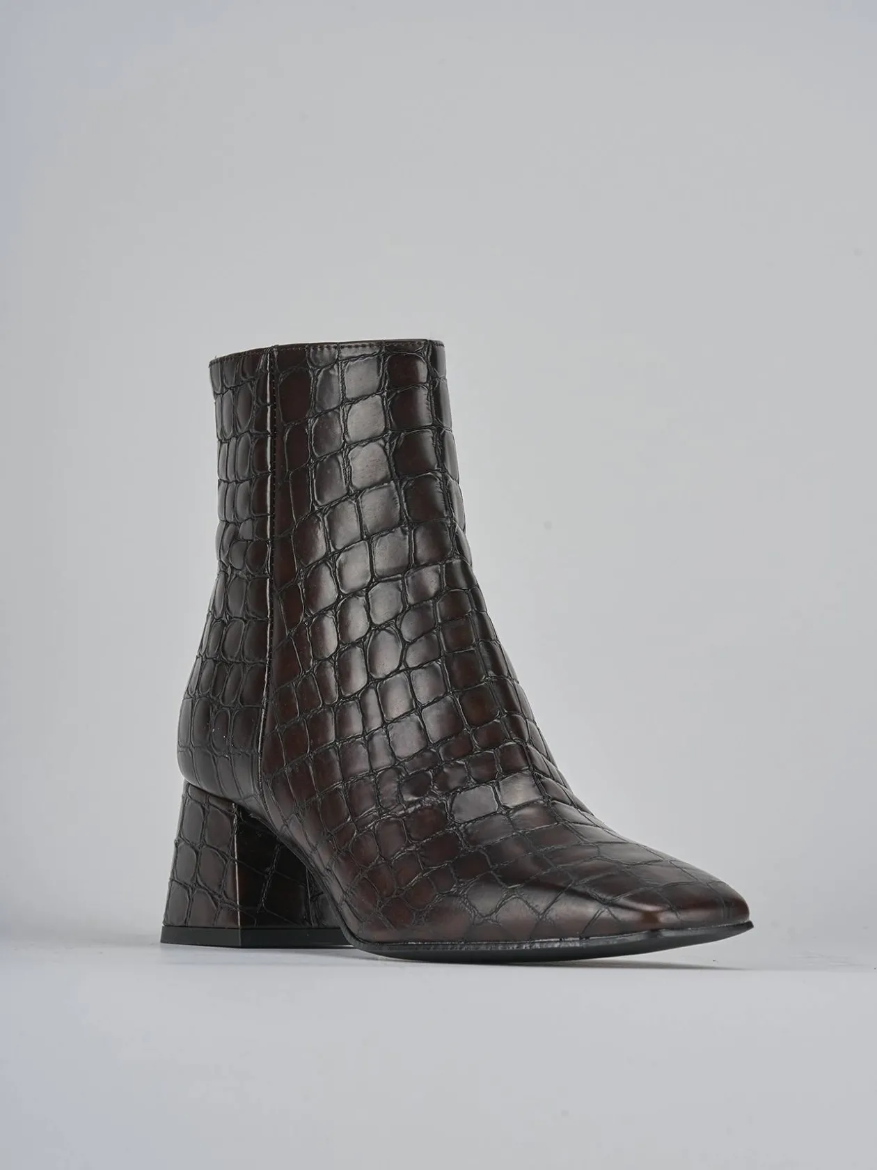 Stivaletti tacco 6cm cocco testa