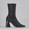 Stivaletti tacco 7cm pelle nero