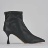 Stivaletti tacco 7cm pelle nero