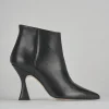 Stivaletti tacco 9cm pelle nero