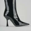 Stivaletti tacco 9cm pelle nero