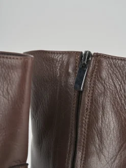 Stivaletti tacco 7cm pelle testa