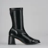 Stivaletti tacco 7cm vernice nero