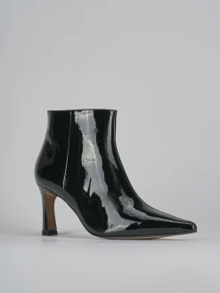 Stivaletti tacco 7cm vernice nero