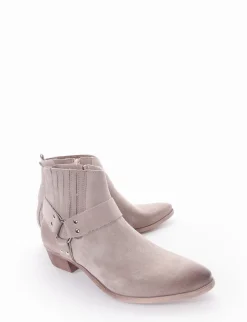 stivaletto tacco 3 cm beige