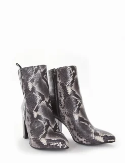 stivaletto tacco 8 cm grigio