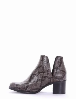 stivaletto tacco 5 cm grigio