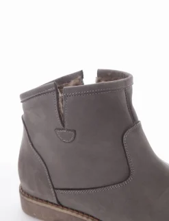 stivaletto tacco 2 cm grigio