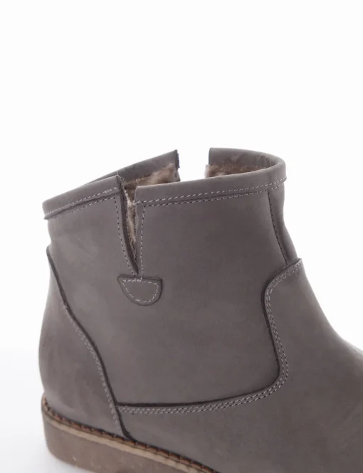 stivaletto tacco 2 cm grigio