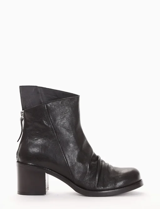 stivaletto tacco 5 cm nero