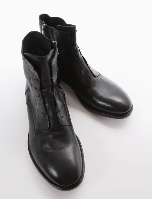 stivaletto tacco 2 cm nero