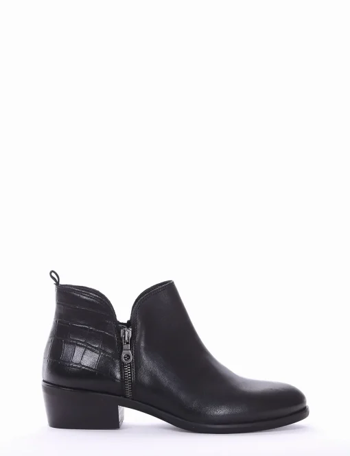 stivaletto tacco 3 cm nero