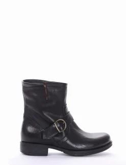 stivaletto tacco 2 cm nero