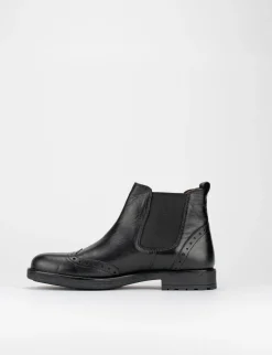 stivaletto tacco 2 cm nero