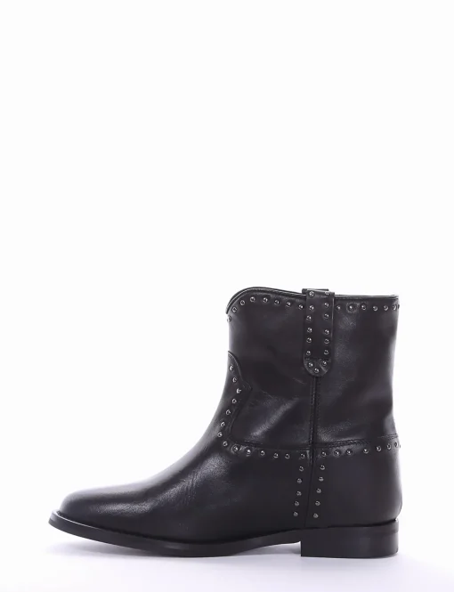 stivaletto tacco 2 cm nero