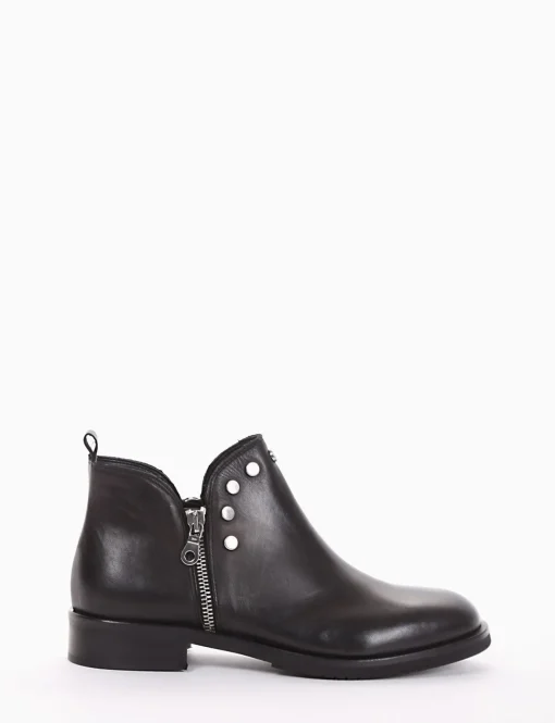 stivaletto tacco 2 cm nero