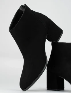 stivaletto tacco 5 cm nero