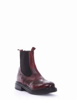 stivaletto tacco 2 cm rosso