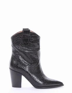Stivaletto tacco 8cm nero