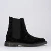 Stivaletto tacco 1cm nero camoscio