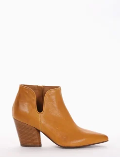 stivaletto texano tacco 7 cm giallo